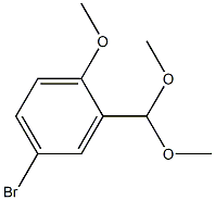 4-bromo-2-(dimethoxymethyl)-1-methoxybenzene Struktur