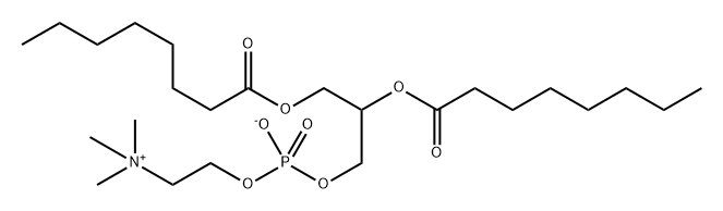 1,2-octanoylphosphatidylcholine Struktur