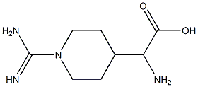 α-Amino-1-(aminoiminomethyl)-4-piperidineacetic acid Struktur