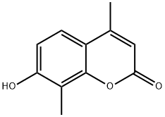 7-HYDROXY-4,8-DIMETHYLCOUMARIN Structure