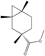 (1α,6α)-1,3,6-Trimethylbicyclo[4.1.0]heptane-3β-carboxylic acid methyl ester Struktur