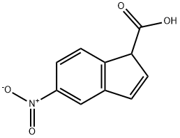 1H-Indene-1-carboxylicacid,5-nitro-(9CI) Struktur