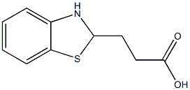 2-Benzothiazolepropanoicacid,2,3-dihydro-(9CI) Struktur