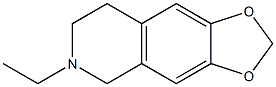 1,3-Dioxolo[4,5-g]isoquinoline,6-ethyl-5,6,7,8-tetrahydro-(9CI) Struktur