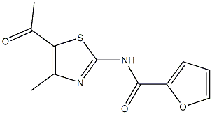 2-Furancarboxamide,N-(5-acetyl-4-methyl-2-thiazolyl)-(9CI) Struktur