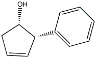 3-Cyclopenten-1-ol, 2-phenyl-, (1R,2R)-rel- (9CI) Struktur