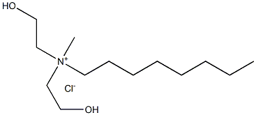 Bis(2-hydroxyethyl)octyl(methyl)aminium·chloride Struktur