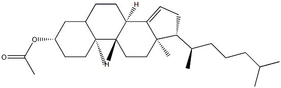 Cholest-14-en-3β-ol acetate Struktur