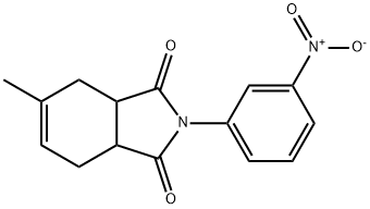 5-methyl-2-(3-nitrophenyl)-3a,4,7,7a-tetrahydro-1H-isoindole-1,3(2H)-dione Struktur