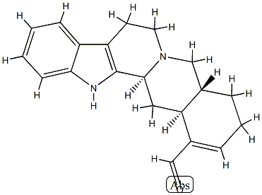 16,17-Didehydroyohimban-16-carbaldehyde Struktur