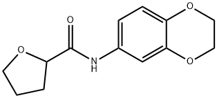 2-Furancarboxamide,N-(2,3-dihydro-1,4-benzodioxin-6-yl)tetrahydro-(9CI) Struktur