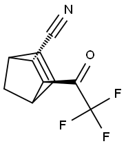 Bicyclo[2.2.1]hept-5-ene-2-carbonitrile, 3-(trifluoroacetyl)-, (2R,3R)-rel- (9CI) Struktur