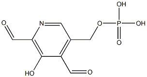 2-nor-2-formylpyridoxal-5'-phosphate Struktur