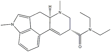 N(1)-methyl-2-lysergic acid diethylamide Struktur