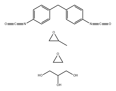 1,2,3-Propanetriol, polymer wtih 1,1'-methylenebis[4-isocyanatobenzene], methyloxirane and oxirane Struktur