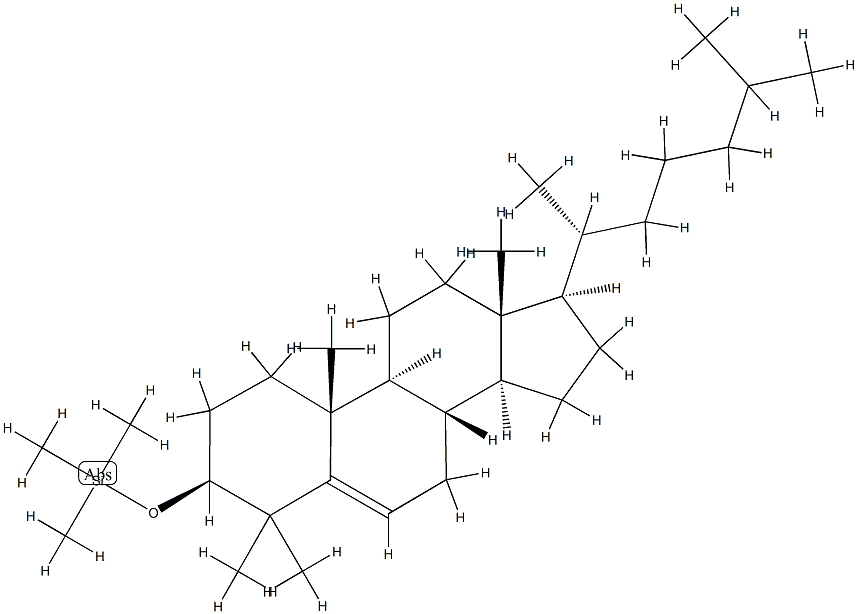 [(4,4-Dimethylcholest-5-en-3β-yl)oxy]trimethylsilane Struktur