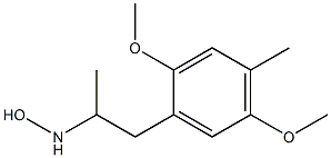 N-Hydroxy-2,5-dimethoxy-α,4-dimethylbenzeneethanamine Struktur