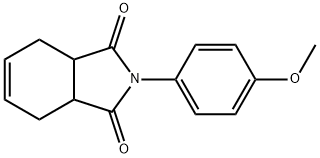 2-(4-methoxyphenyl)-3a,4,7,7a-tetrahydro-1H-isoindole-1,3(2H)-dione Struktur