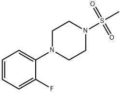 1-(2-fluorophenyl)-4-(methylsulfonyl)piperazine Struktur