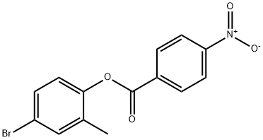 4-bromo-2-methylphenyl 4-nitrobenzoate Struktur