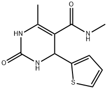 5-Pyrimidinecarboxamide,1,2,3,4-tetrahydro-N,6-dimethyl-2-oxo-4-(2-thienyl)-(9CI) Struktur