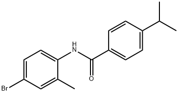 N-(4-bromo-2-methylphenyl)-4-(propan-2-yl)benzamide Struktur