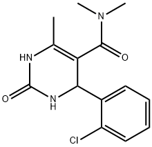 5-Pyrimidinecarboxamide,4-(2-chlorophenyl)-1,2,3,4-tetrahydro-N,N,6-trimethyl-2-oxo-(9CI) Struktur