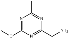 1,3,5-Triazine-2-methanamine,4-methoxy-6-methyl-(9CI) Struktur