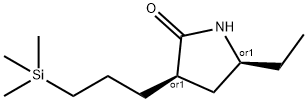 2-Pyrrolidinone,5-ethyl-3-[3-(trimethylsilyl)propyl]-,(3R,5S)-rel-(9CI) Struktur