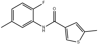 3-Thiophenecarboxamide,N-(2-fluoro-5-methylphenyl)-5-methyl-(9CI) Struktur