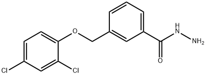 3-[(2,4-dichlorophenoxy)methyl]benzohydrazide Struktur