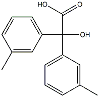 α-Hydroxy-3-methyl-α-(3-methylphenyl)benzeneacetic acid Struktur