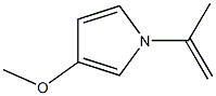 1H-Pyrrole,3-methoxy-1-(1-methylethenyl)-(9CI) Struktur