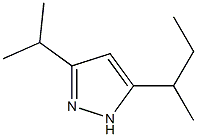 1H-Pyrazole,3-(1-methylethyl)-5-(1-methylpropyl)-(9CI) Struktur