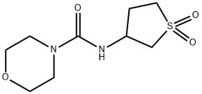 4-Morpholinecarboxamide,N-(tetrahydro-1,1-dioxido-3-thienyl)-(9CI) Struktur