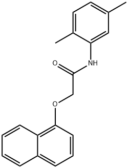 N-(2,5-dimethylphenyl)-2-(1-naphthyloxy)acetamide Struktur