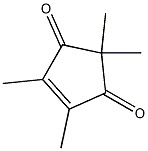 4-Cyclopentene-1,3-dione,2,2,4,5-tetramethyl-(9CI) Struktur