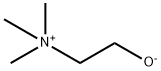 2-Oxylatoethyltrimethylammonium Struktur