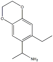 1,4-Benzodioxin-6-methanamine,7-ethyl-2,3-dihydro-alpha-methyl-(9CI) Struktur