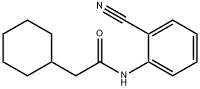 N-(2-cyanophenyl)-2-cyclohexylacetamide Struktur