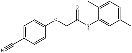 2-(4-cyanophenoxy)-N-(2,5-dimethylphenyl)acetamide Struktur