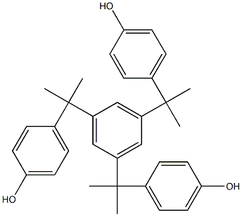 1,3,5-Tris(4-hydroxy-α,α-dimethylbenzyl)benzene Struktur