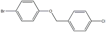 1-bromo-4-[(4-chlorophenyl)methoxy]benzene Struktur