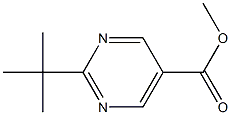 methyl 2-tert-butylpyrimidine-5-carboxylate Struktur