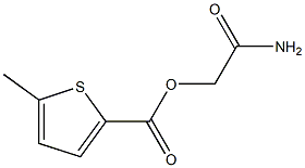 2-Thiophenecarboxylicacid,5-methyl-,2-amino-2-oxoethylester(9CI) Struktur