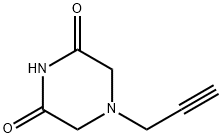 2,6-Piperazinedione,4-(2-propynyl)-(9CI) Struktur