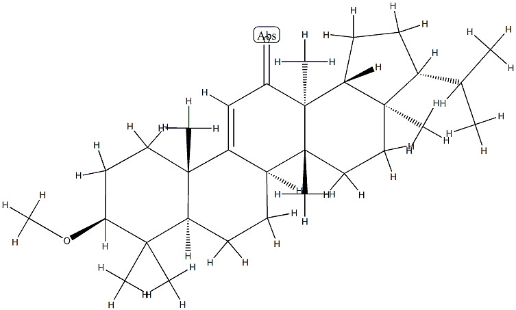 3β-Methoxyfern-9(11)-en-12-one Struktur