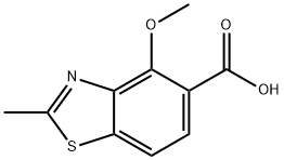 5-Benzothiazolecarboxylicacid,4-methoxy-2-methyl-(9CI) Struktur