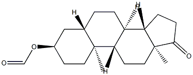 3α-Formyloxy-5α-androstan-17-one Struktur