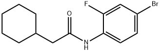 N-(4-bromo-2-fluorophenyl)-2-cyclohexylacetamide Struktur